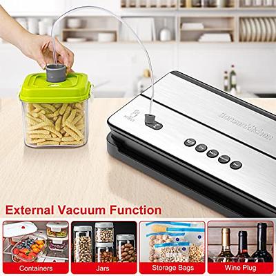 Bonsenkitchen Vacuum Sealer with Built-in Cutter & Roll Bag