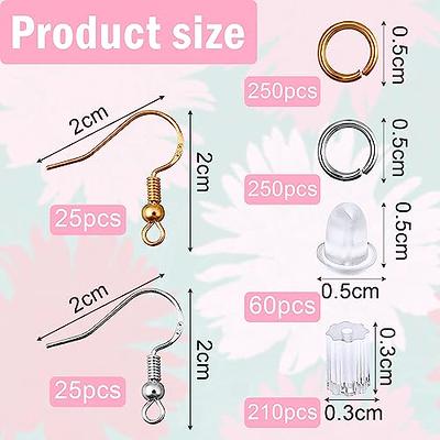 Earring Hooks for Jewelry Making, 820pcs Earring Making Kit with Earring  Hook Ear Plug Jump Ring 925 Silver and Gold Plated DIY Earring Hooks for Earring  Making Supplies - Yahoo Shopping