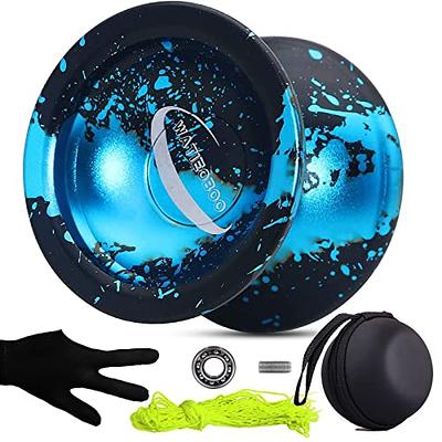 WATIEOBOO Unresponsive Yoyo Professional, Aluminum Yoyo for Kids, Beginner  Yoyo Ball, for Advanced Yo-Yos Players with U Type KK Bearing + Yo-Yo  Storage Bag + Glove and 10 Replacement Yoyos Strings 