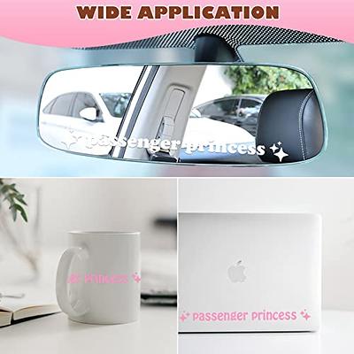 Aolamegs Passenger Princess Sticker, 3 Pack Cute Stickers for Car Window Rearview  Mirror, Funny Girl Car Accessories Car Mirror Decal (White) - Yahoo Shopping