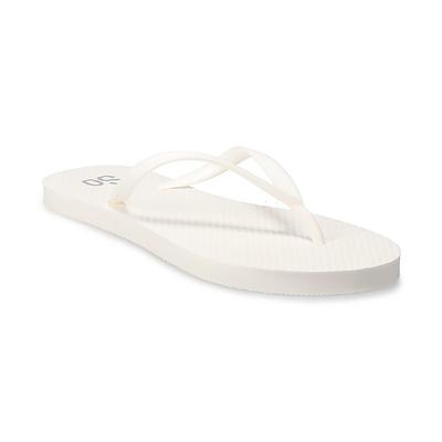 SO Glider Women's Flip Flop Sandals, Size: 5, White - Yahoo Shopping