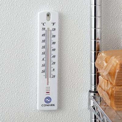 Springfield 9.125 Plainview Indoor and Outdoor Thermometer with Hygrometer  HygrometerThermometer Temperature Humidity White - Office Depot