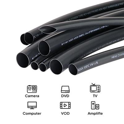 Wire Winding Tube Cable Protector Black Cable Management Pipe Cord  Protector Spiral Wire Tube Sleeve For Computer Cable Power Cable Outdoor  Pipes 