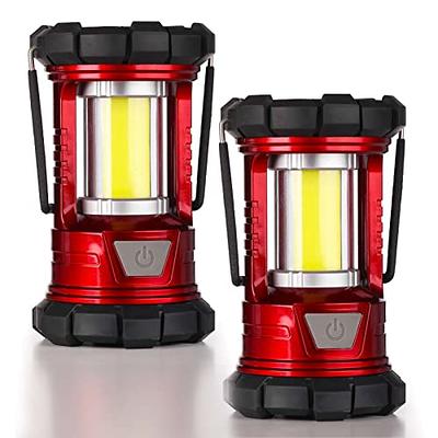 Folding LED Camping Lantern, USB Rechargeable Collapsible Hanging Tent  Lights with Magnetic for Camping and Hurricanes Emergency Power Outages