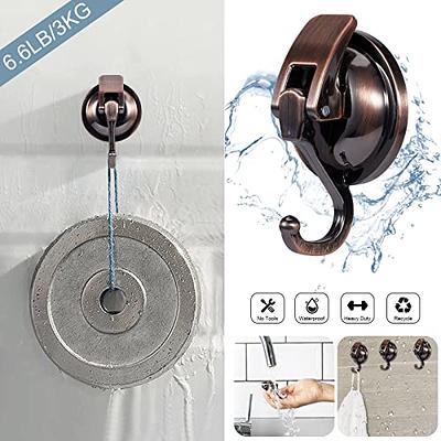 Apkhgtb 6 Pack Red Bronze Suction Cup Hooks Suction Shower Hooks Reusable  Window Glass Kitchen Bathroom Towel Hooks for Loofah Robe Coat Wreath  Decorations - Yahoo Shopping