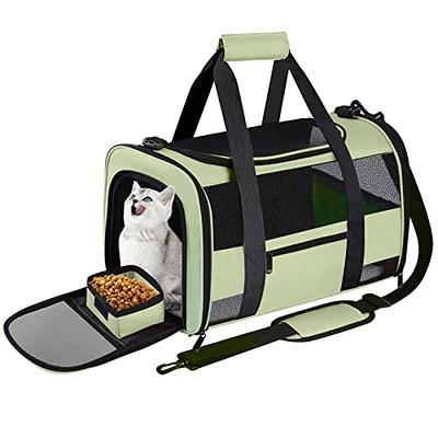 Tucker Murphy Pet Cat Carrier with Wheels Airline Approved, Pet Dog Carrier with Wheels for Small Dogs, Rolling Cat Carrier for Large Cats Puppy