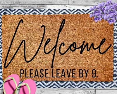 Hello Welcome Doormat | Custom Doormat | Housewarming Gift | Front Door Mat  | Cute Welcome Mat | Closing Gift | Realtor Gift | Porch Decor