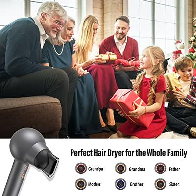 IG INGLAM MegaAIR Styler, 5 in-1 Professional Hair Dryer Brush 110,000 RPM  Brushless BLDC Motor Ionic Hot Air Styler Volumizing and Shape, Gray