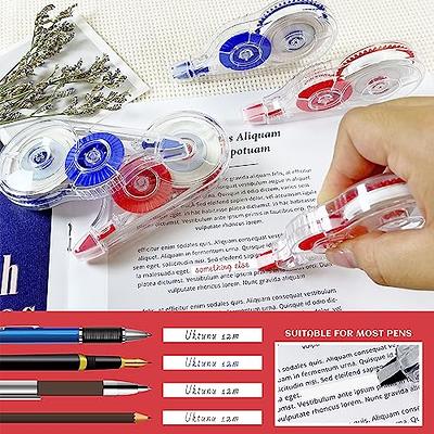 White Out Correction Tape Easy to Use Applicator for Instant Corrections  Tear-Resistant Tape Office or School Supplies, Note Taking, Marking,  Crafting