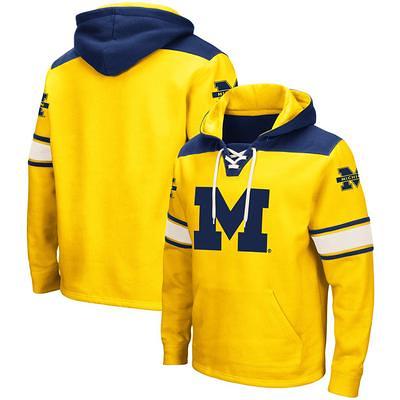 Men's Mitchell & Ness Gold Minnesota Vikings Classic Helmet Pullover Hoodie