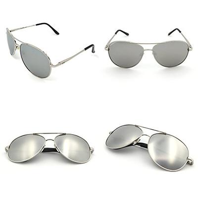 J+S Premium Military Style Classic Aviator Sunglasses, Polarized