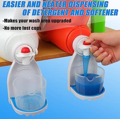 HINSOCHA Laundry Detergent Cup Holder & Drip Tray (Pack of 2), Detergent  Drip Catcher with Fixed Screw & Removable Silicone Mat, Blue - Yahoo  Shopping