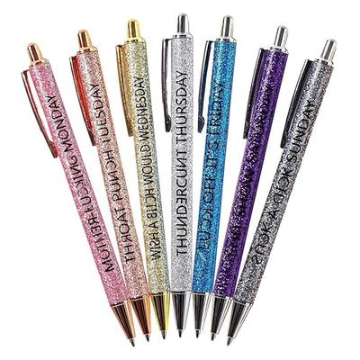  HOTBEST 7 Pcs Funny Seven Days of The Week Pen