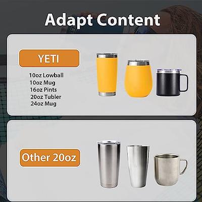 2 PCS Magnetic Tumbler Lids for Yeti Rambler 20oz Spillproof Replacement  Cover with Magnetic Splash Resistant Slider for Yeti Rambler Ozark Trail  Old Style RTIC Coffee Tumbler Mugs, Black 