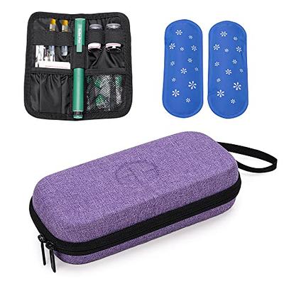 AUVON Insulin Cooler Travel Case, Expandable Insulated Diabetic Bag