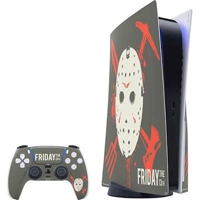 PS5 Standard Disc Console Skin Sticker Decal Warp Friday the13th Jason  Voorhees