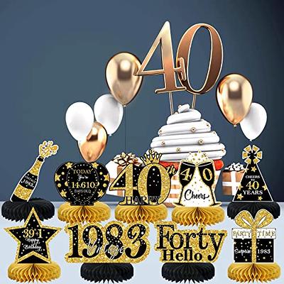 9 Pcs 50th Birthday Decorations Honeycomb Centerpieces for Women