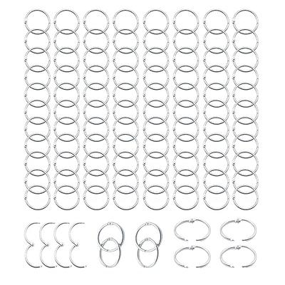 Loose Leaf Binder Rings Inner Dia: 0.65 inch(16mm) 100pcs Metal Sliver Book  Binder Rings Paper Rings Clips Key Rings Index Cards Rings Great for Home  School Office - Yahoo Shopping