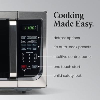 Galaxy 900 Watt Commercial Office Microwave Oven Push Button Controls  Countertop