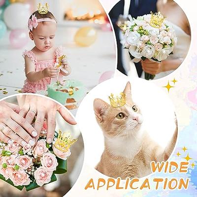 163Pcs Flower Bouquet Accessories, 15Pcs Mini Crowns with 48Pcs Gold 3D  Butterfly Decorations and 100Pcs Corsage Boutonniere Pins for Flower  Arrangements, Small Crowns for Cake Topper - Yahoo Shopping