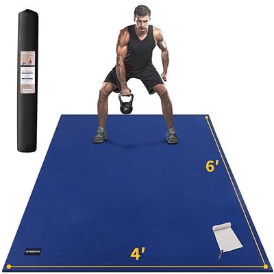 Premium Large Exercise Mat 9' x 6' x 7mm, High-Density Workout