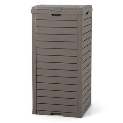 Lavex 55 Gallon Gray Round Commercial Trash Can with Lid and Dolly - Yahoo  Shopping