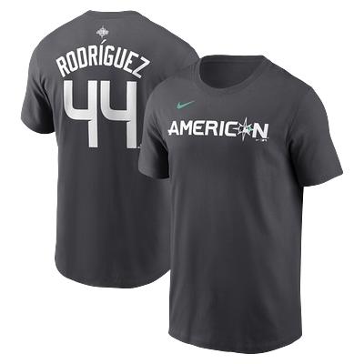Men's Nike Julio Rodriguez Anthracite American League 2023 MLB All-Star Game Name & Number T-Shirt Size: Small