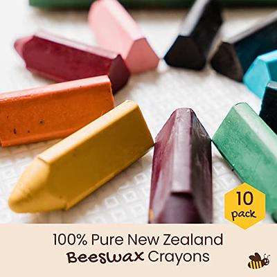 Honeysticks Triangular Crayons (10 Pack) - 100% Pure Beeswax, Food Grade  Colors, Non Toxic Crayons for Baby, Toddlers ages 1-3,2-4, Triangle Shape  for Pencil Grip Development. Handmade in New Zealand - Yahoo Shopping