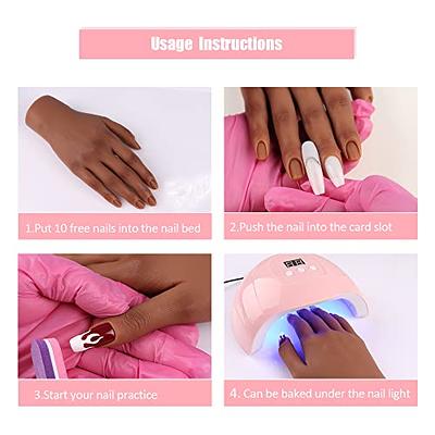 Silicone Practice Hand for Acrylic Nails - Female Nail Trainning