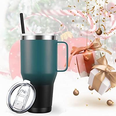 Mug Tumbler With Handle Insulated Tumbler With Lid And Straw