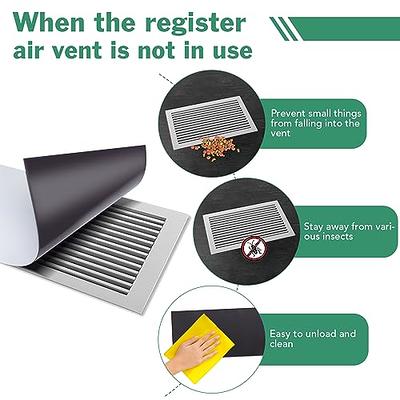 Magnetic Vent Covers 5.5x12, 6 Pack Magnet Cover for Home RV Floor Wall  Ceiling Registers AC Vents Decoration Air Vent Covers Magnetic Sheet