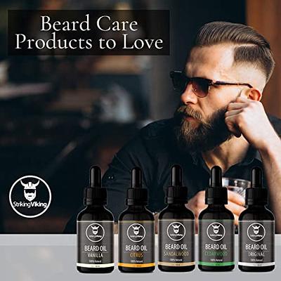 Striking Viking Vanilla Beard Oil - 100% Natural Beard Conditioner with  Organic Tea Tree, Argan, & Jojoba Oil with Vanilla Scent - Softens, Smooths,  & Strengthens Beard Growth (2 Pack) - Yahoo Shopping