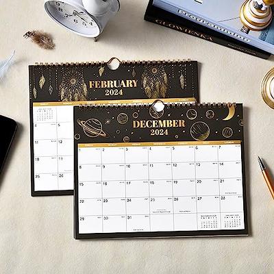  Calendar 2024-2024 Calendar, Jan. 2024 - Dec. 2024, 11 x 8.5,  Wall Calendar 2024 with Unruled Block, Hanging Hook : Office Products