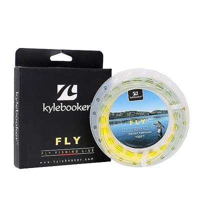 M MAXIMUMCATCH Maxcatch Double Taper Floating Fly Fishing Line: 2-8F, 100  ft in Orange or Moss Green