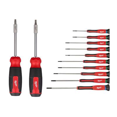 CRAFTSMAN 14-Piece Bi-material Handle Assorted Multi-bit Screwdriver Set in  the Screwdrivers department at