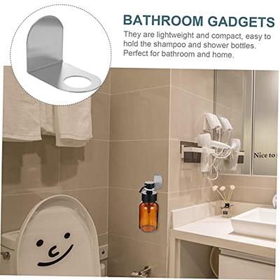 1pc Wall Mounted Shower Gel Bottle Holder, Shampoo Bottle Storage Rack For  Bathroom