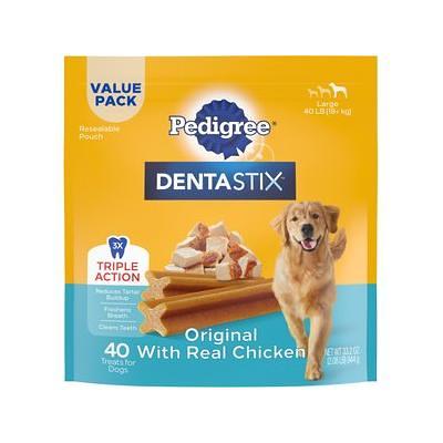 Pedigree Dentastix Treats for Dogs, Original with Real Chicken, Toy/Small, Value Pack - 108 treats, 26.1 oz