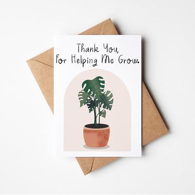 Thank You Card, Meme, Gif, Plant Lover Cards, Crazy Lady Gift