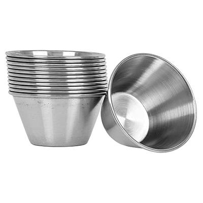 International Tableware Stainless Steel Sauce Cups 2.5 Oz Pack Of