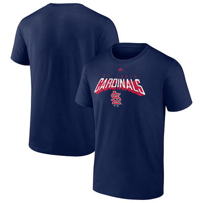 Women's Antigua Navy/White St. Louis Cardinals Maverick Henley Long Sleeve  T-Shirt 