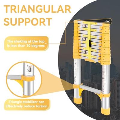 Prestige Telescoping Attic Ladder Yellow