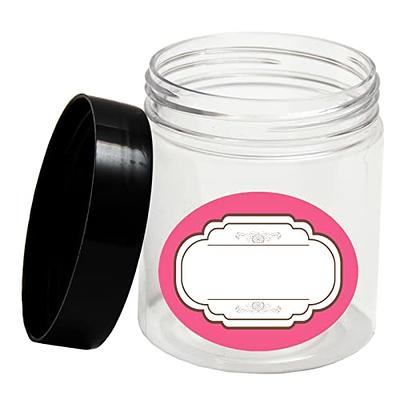 Plastic Jars With Lids, Jar With Lids, Plastic Mason Jar, Storage Containers  For Cosmetics, Slime Storage