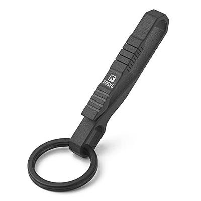 TISUR Belt Keychain Titanium Belt Loop Key Holder, Stainless Steel