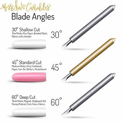 Carbide Blades for Cricut Explore Air 2 Vinyl Cutting Machines - Standard  Cut 45 Degree - 5 Pack - Premium German Carbide - by Miss Kate Cuttables 