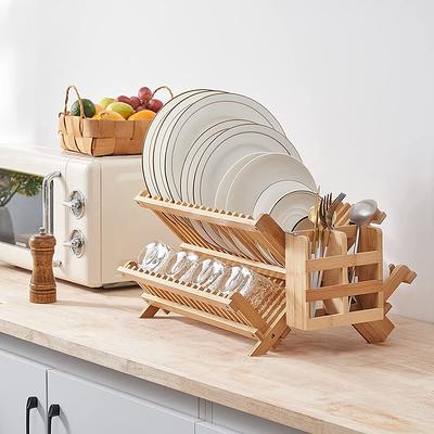 Sakugi Dish Drying Rack - Compact Dish Rack for Kitchen Counter with a