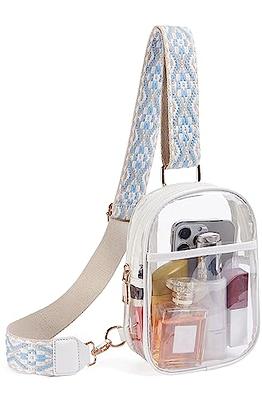 MOETYANG Transparent Clutch Clear Purse Crossbody Shoulder Bags Stadium  Approved Bags