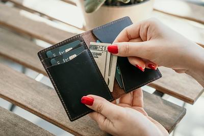 Men's Leather Card Holder Wallet - Gifts For Men