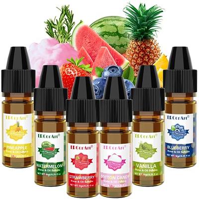 Nomeca Food Flavoring Oil Fruit Vanilla Cream Chocolate Strawberry Candy Flavors for Baking Cooking and Lip Gloss Making - Water & Oil Soluble - .2