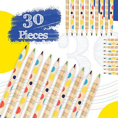 30 Pieces Rainbow Colored Pencils for Kids, 4 in 1 Colored Pencils, Rainbow  Pencil, Assorted Colors Pencil for Adult and Kids Coloring for Drawing  Stationery, 