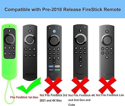 [2 Pack] Pinowu Firestick Remote Cover Case Compatible with Firestick 4K  Max Alexa Voice Remote 3rd Gen, Anti Slip Shockproof Silicone Sleeve with